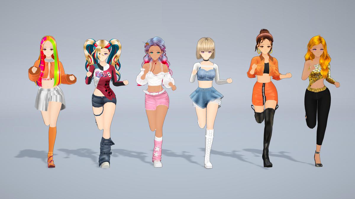 Anime Character Dancer - Combo 3 (12 outfits)