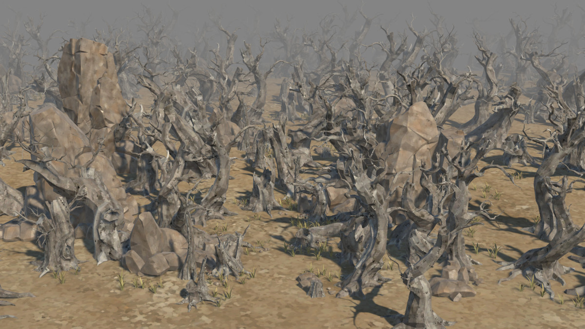 LowPoly Nature DeadTree
