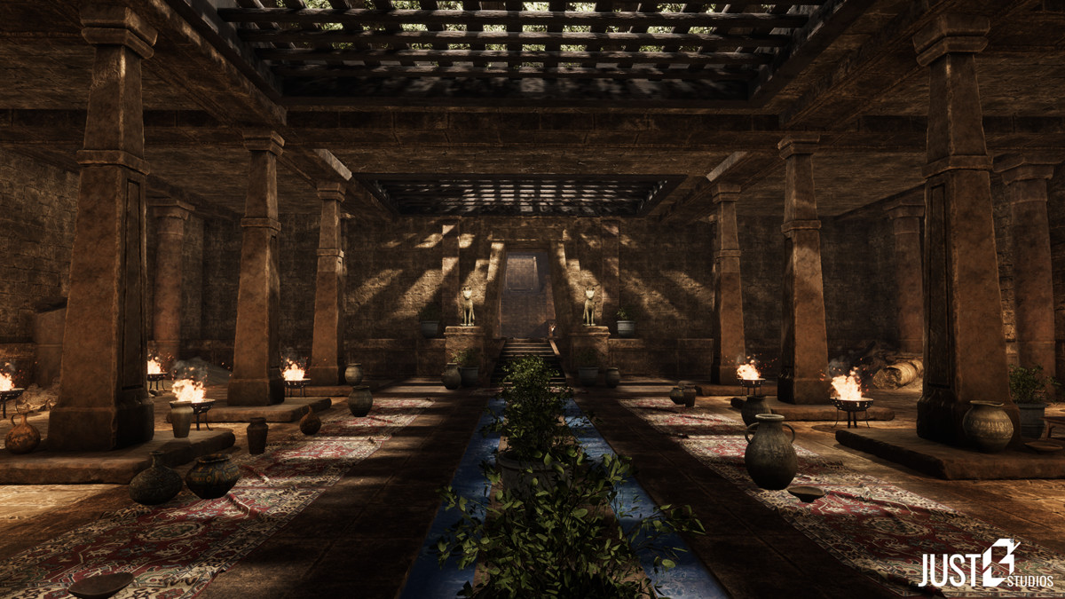Modular Babylon Temple Environment (Temple,Desert,Ruins)