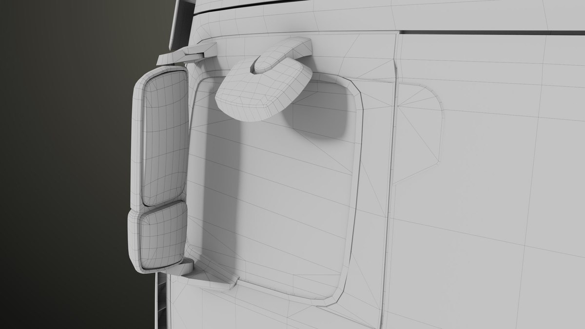 Heavy Truck Chassis 03 With Interior URP HDRP Textures