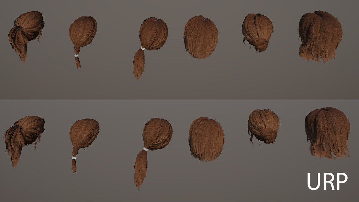 Essential Real-Time Hair Pack – Game-Ready Hairstyles for Unity