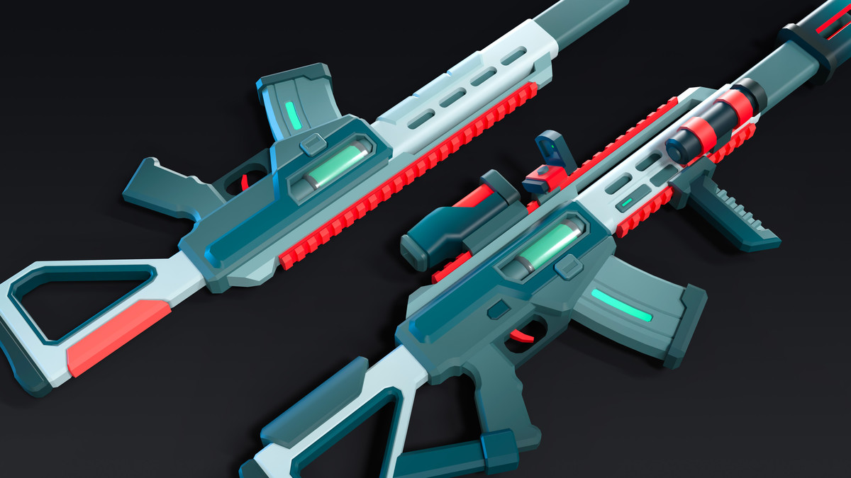 Sci-Fi Weapons Mini - Low Poly Asset Pack