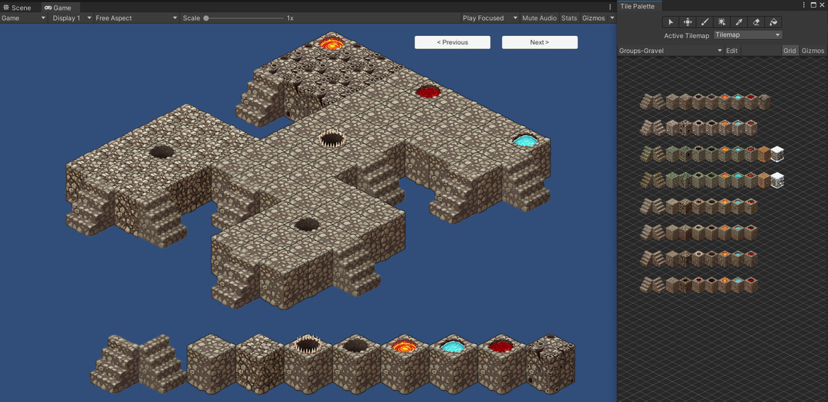 2D Isometric Modular Tileset – Dirt & Gravel