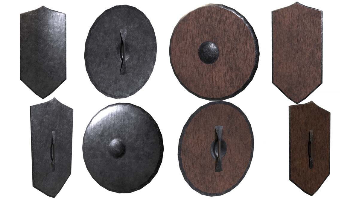 Modular Melee Swords & Shields Pack | Low Poly Stylized Procedural Weapon Pack