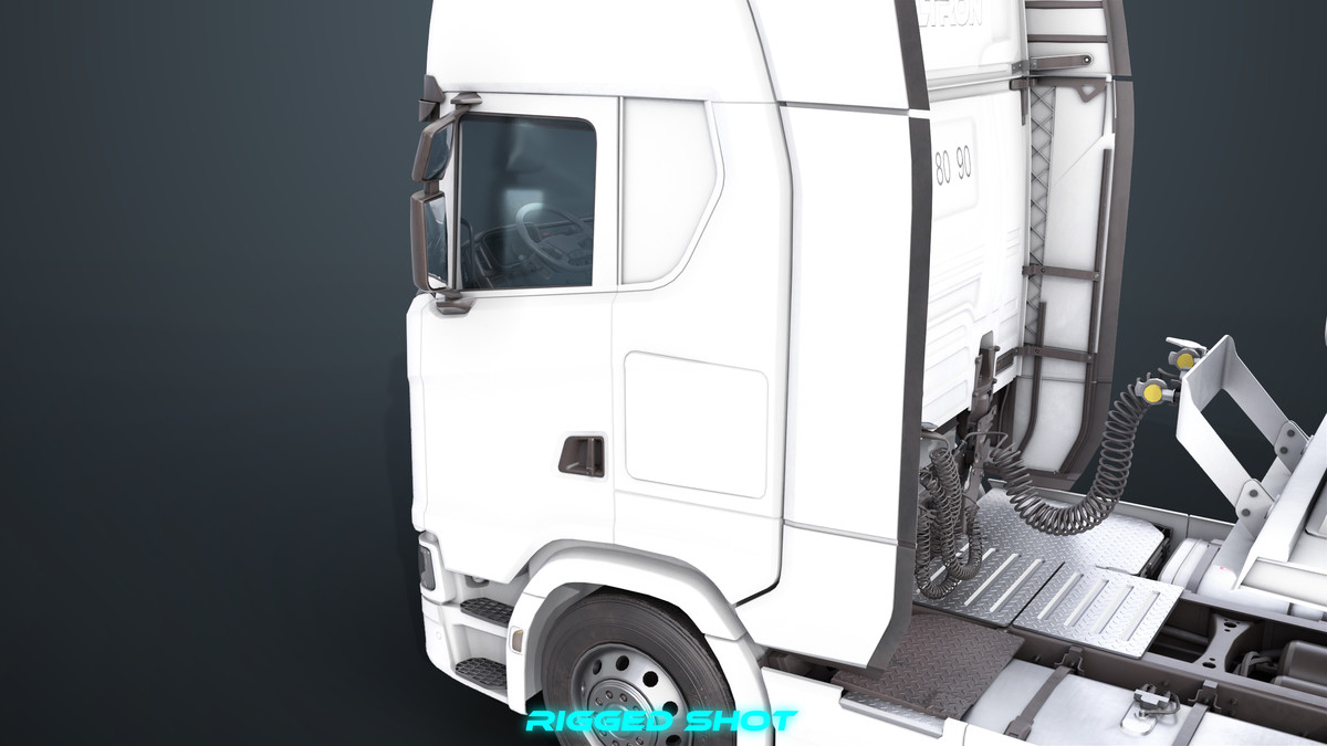 Chassis06 Cement Trailer 01 White URP HDRP Textures