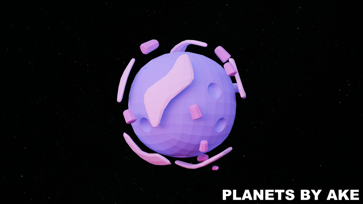 Low Poly Planets by Ake