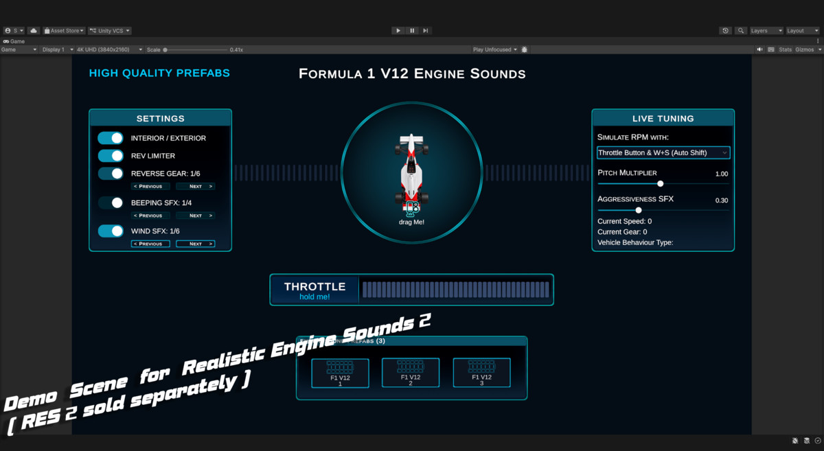 Formula V12 Engine Sounds