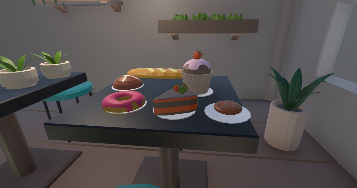 Cozy Cafe - Low Poly