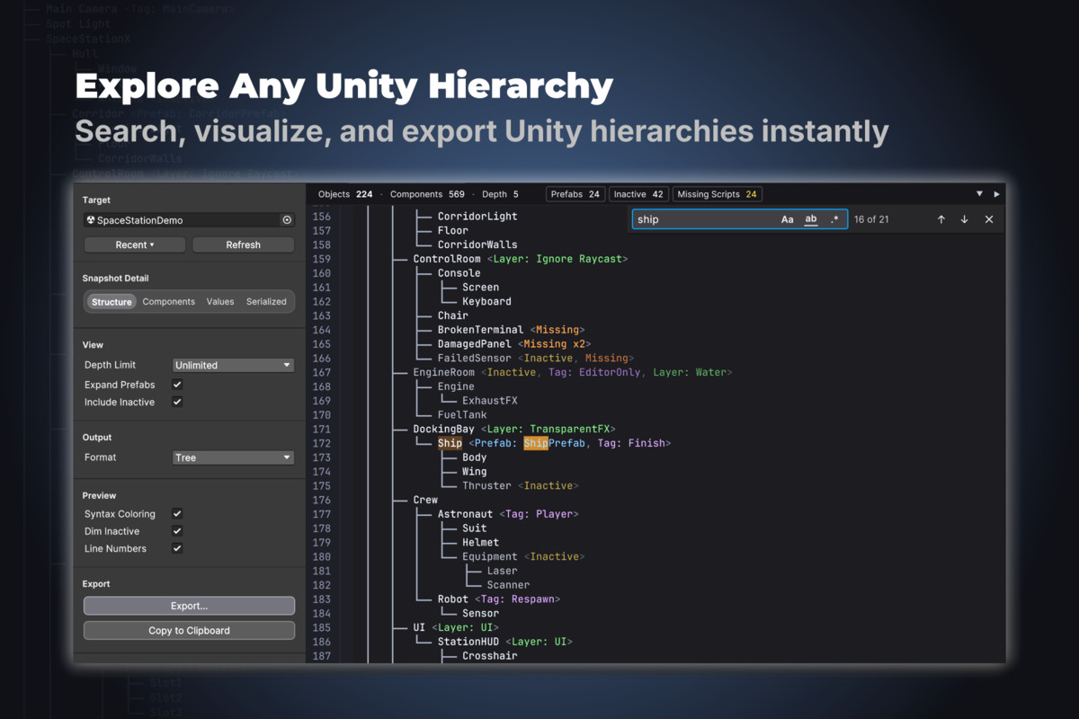 Hierarchy Exporter