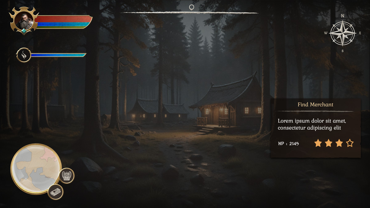 Fantasy RPG GUI