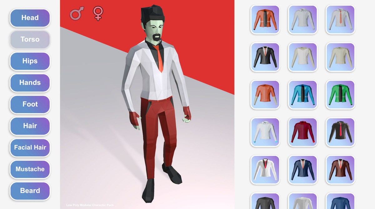 Low Poly Modular Character Pack