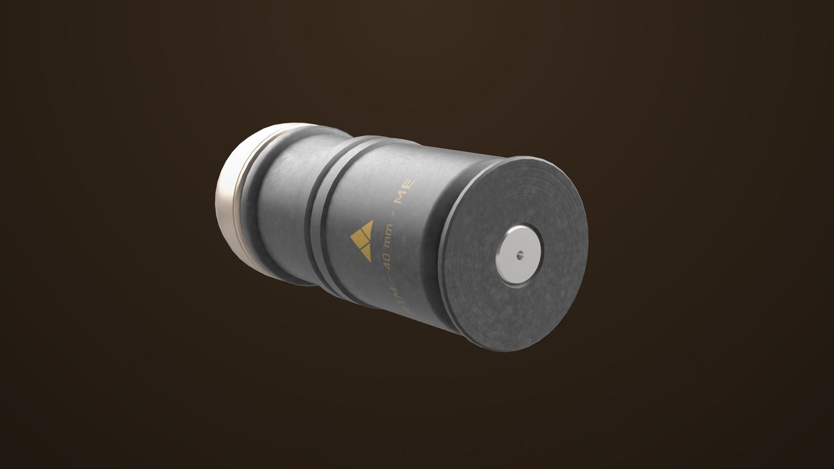 Grenade Launcher 04 Brown URP HDRP Textures