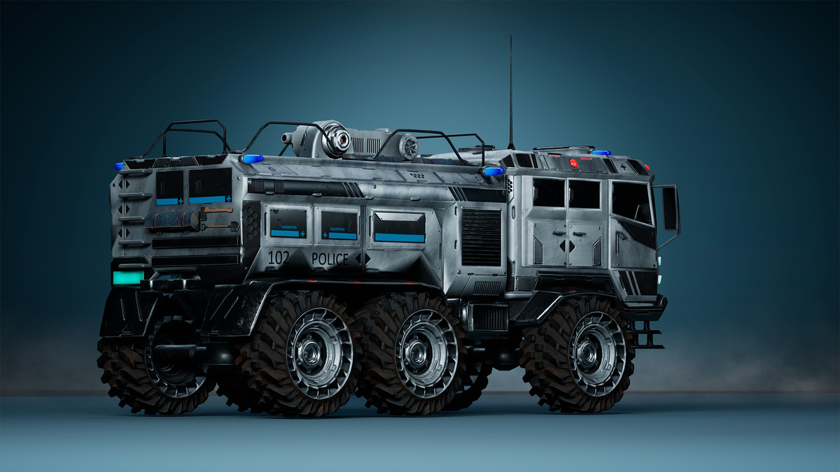 Sci-Fi Transport - Fireman truck