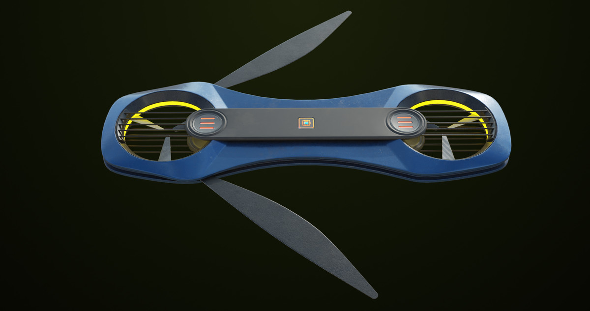 Sci Fi Hoverboard 02 URP HDRP Textures