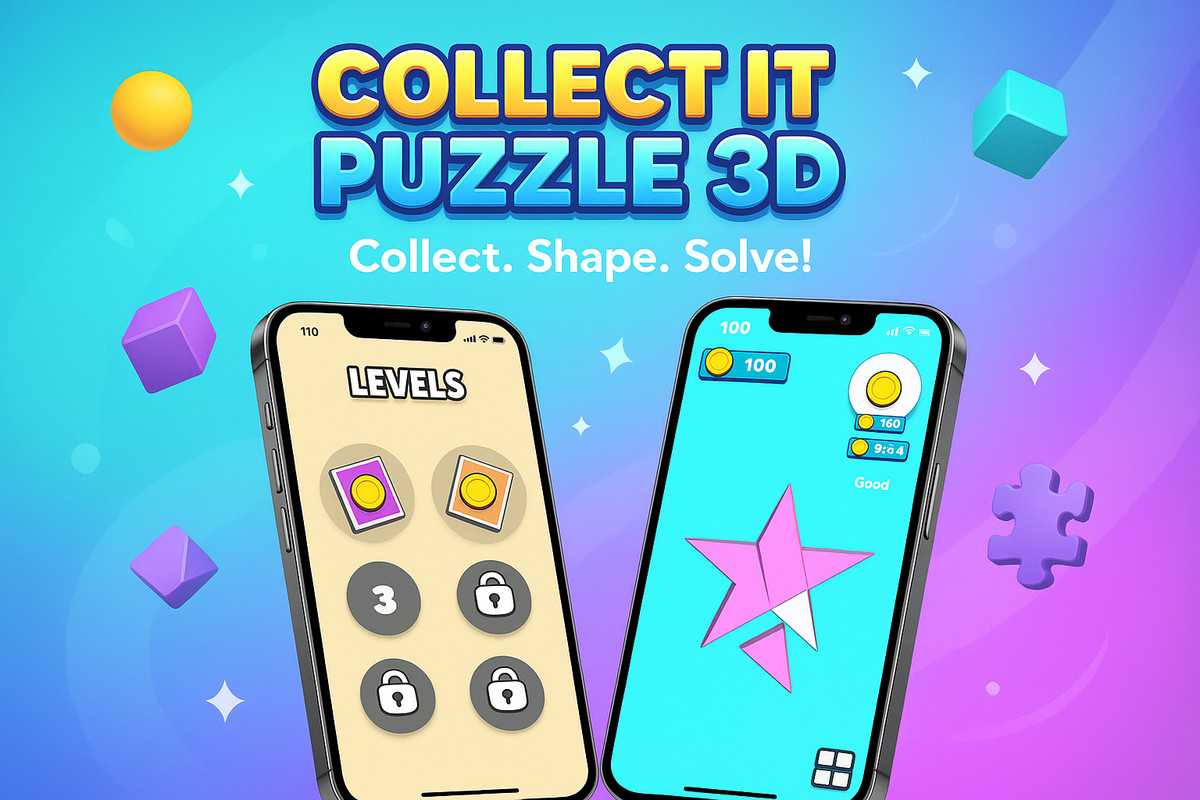 Collect It puzzle 3D - Complete Puzzle Mobile Game Template
