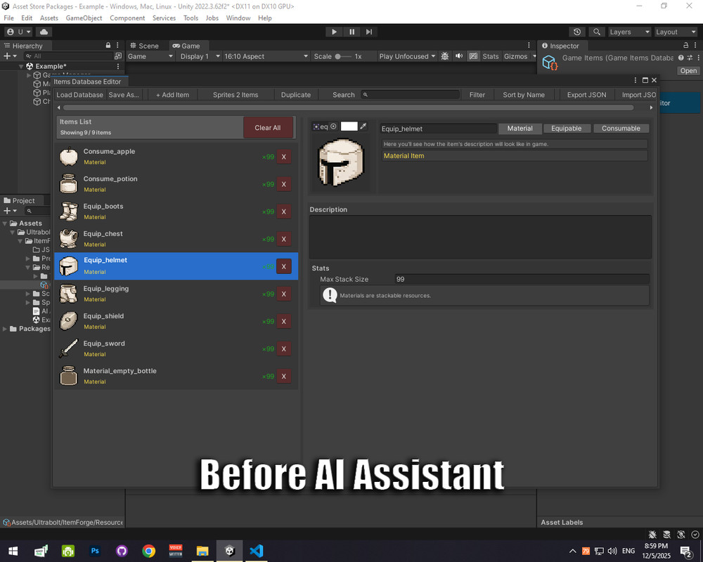 ItemForge - Advanced Inventory System
