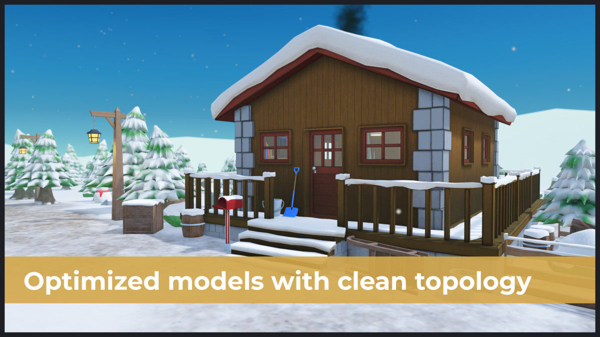 Winter & Christmas Low Poly Package