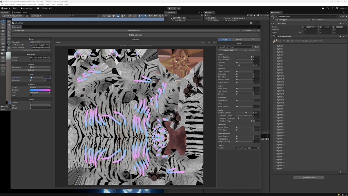 Spline Mask for Unity Splines