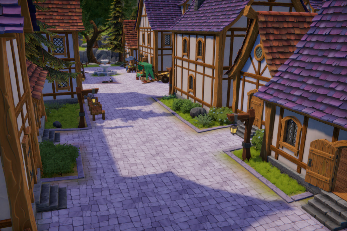 Stylized Medieval Village