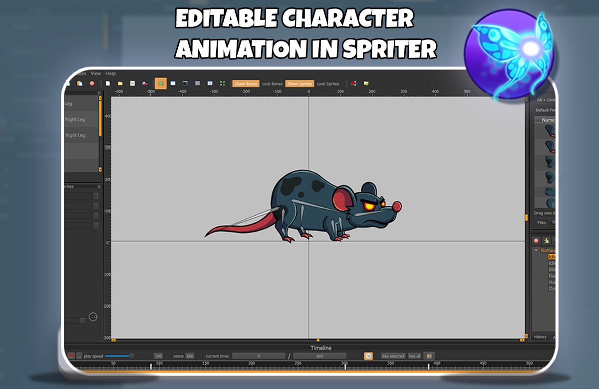 Rotfang 2D Animated Character