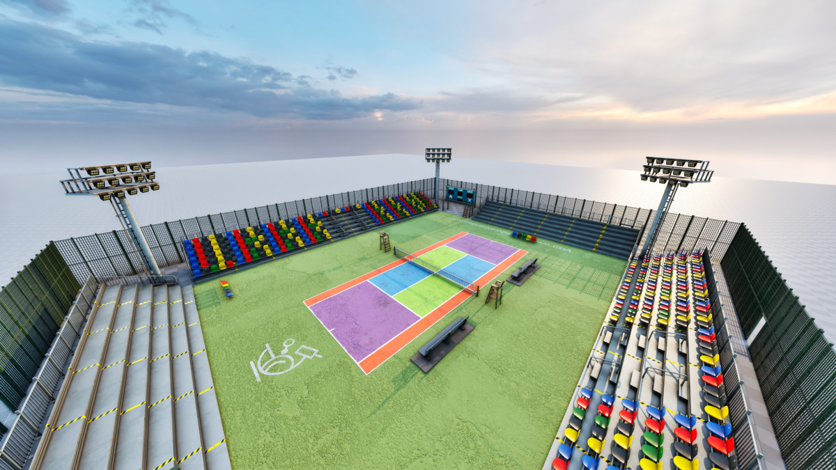 Modular Tennis Soccer Basketball Sport Court