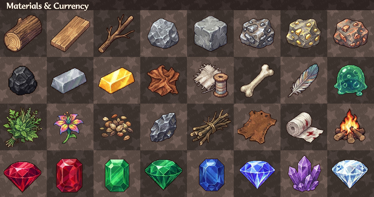 Pixel RPG UI Mega Pack: 4-in-1 Ultimate Bundle