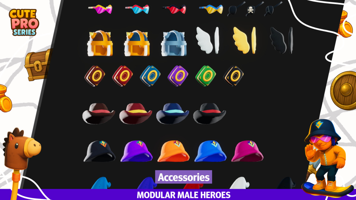 Modular Male Heroes Pack