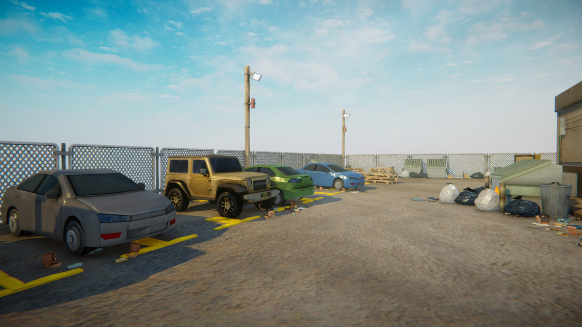 Realistic Modern Roadside Convenience Store Asset Package