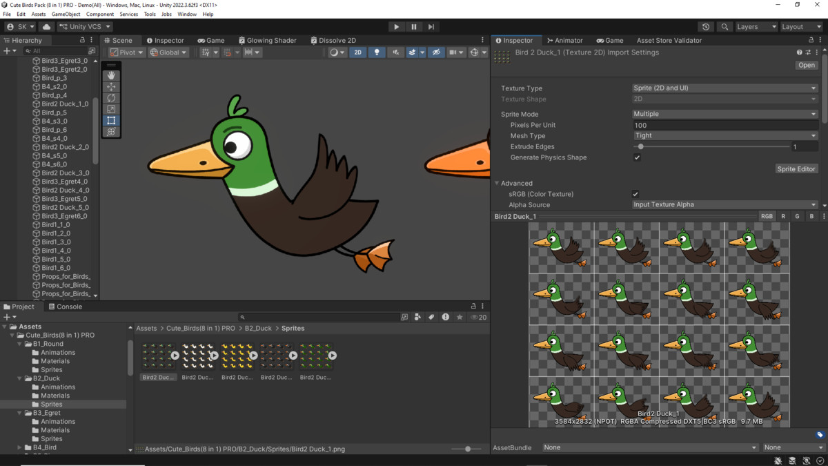 Cute Birds 8 in 1 PRO