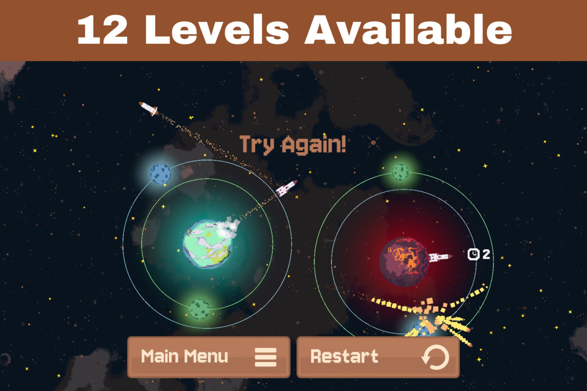 Orbital Escape Game Template - Launch Rockets