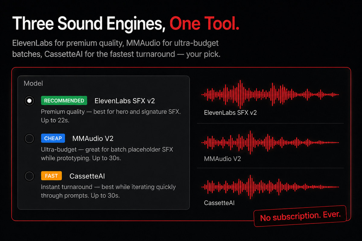 SoundCraft AI - Sound Effects Generator + Library