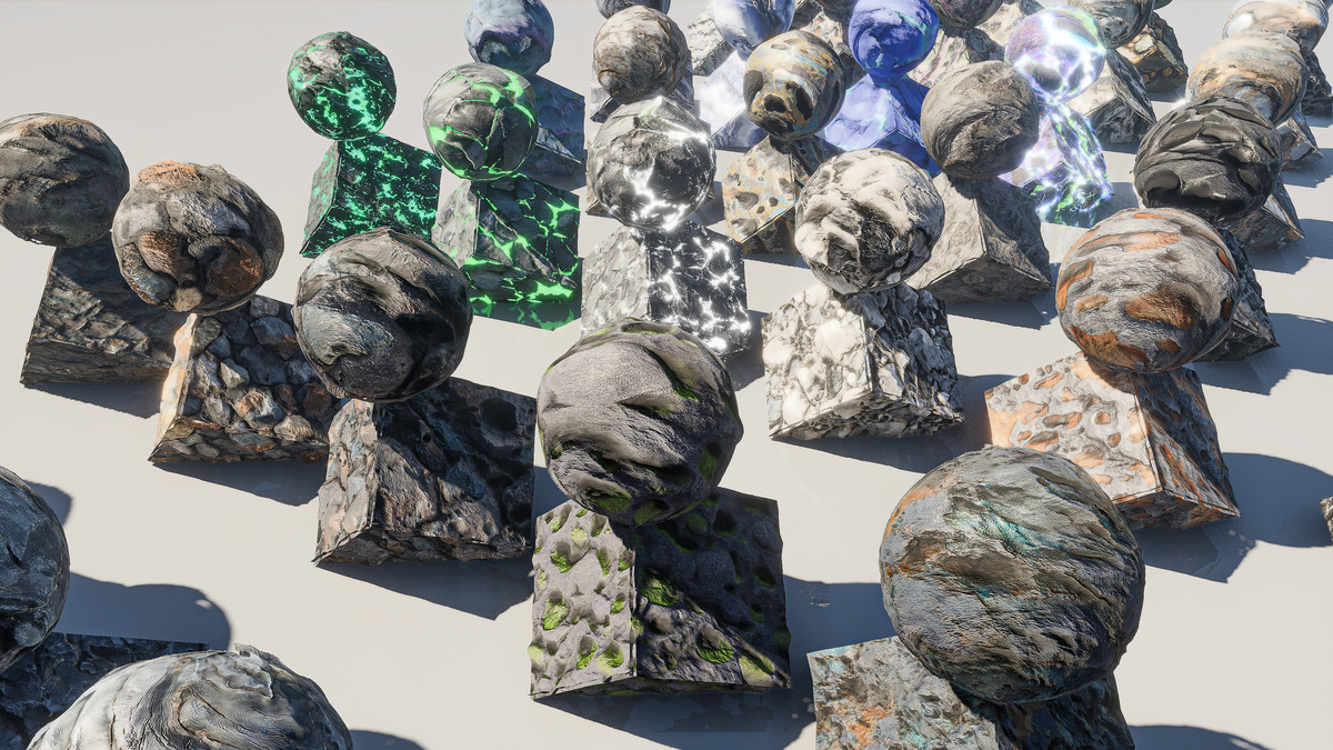 Alien Rocks Materials
