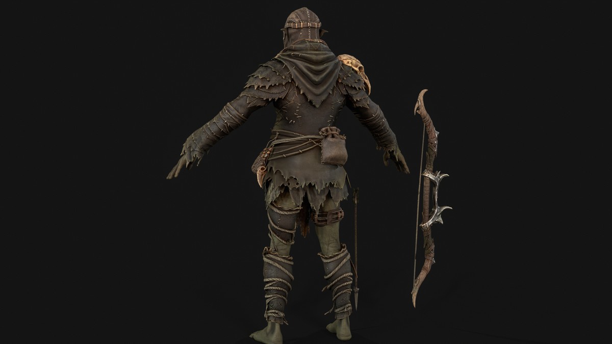 Orc Archer Game Ready