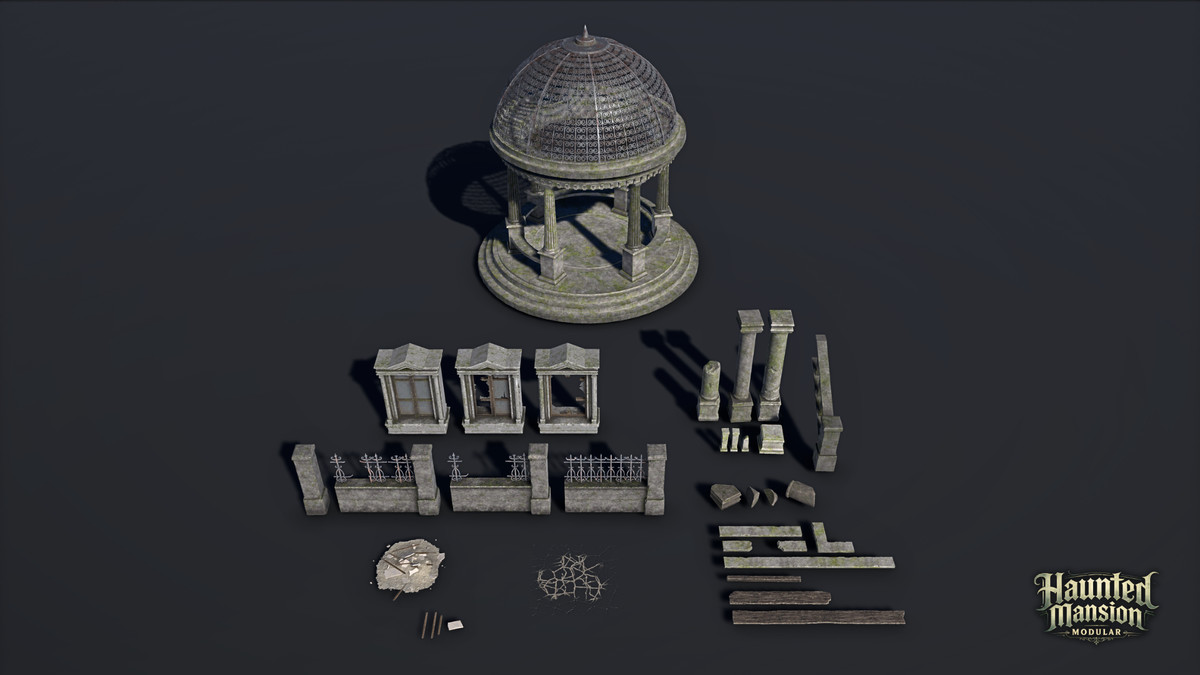 Modular Haunted Mansion (Haunted Mansion, Haunted House, Modular House, Mansion)