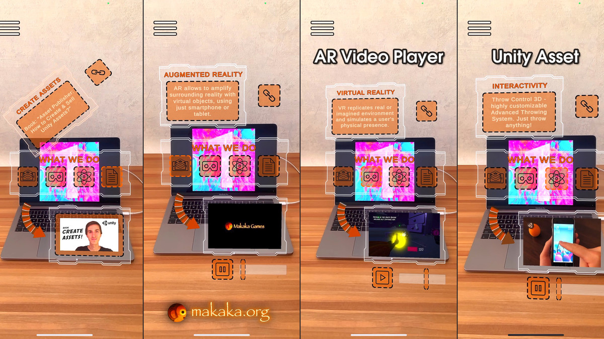 Business Card 3D and AR with Multiple Image Tracking