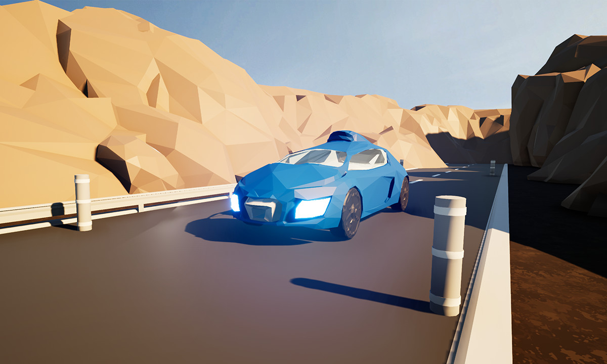 Exotic Roadster - Low Poly