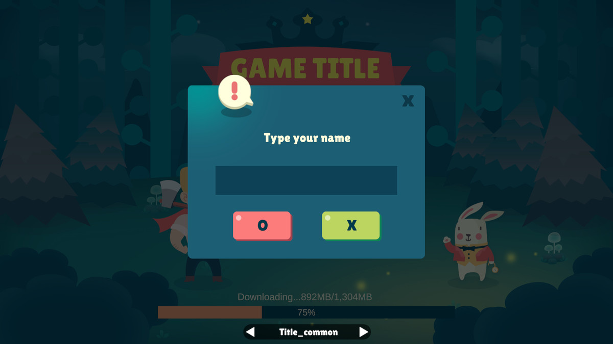 Idle Game Horizontal UI Kit