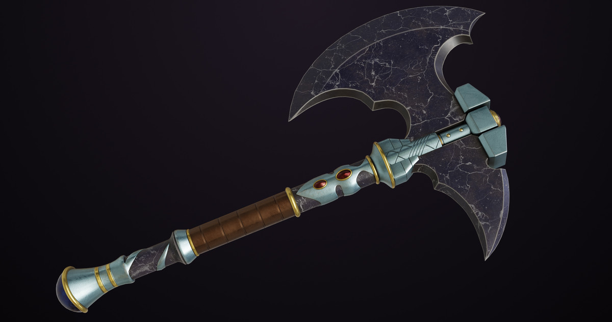 Battle Axe 08 URP HDRP Textures
