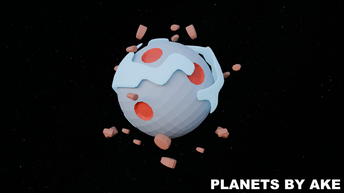 Low Poly Planets by Ake