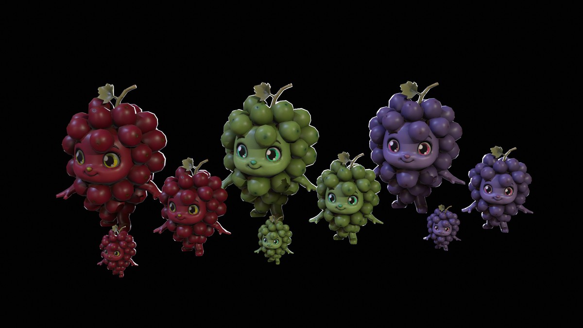Chibi Fruit Grape Two