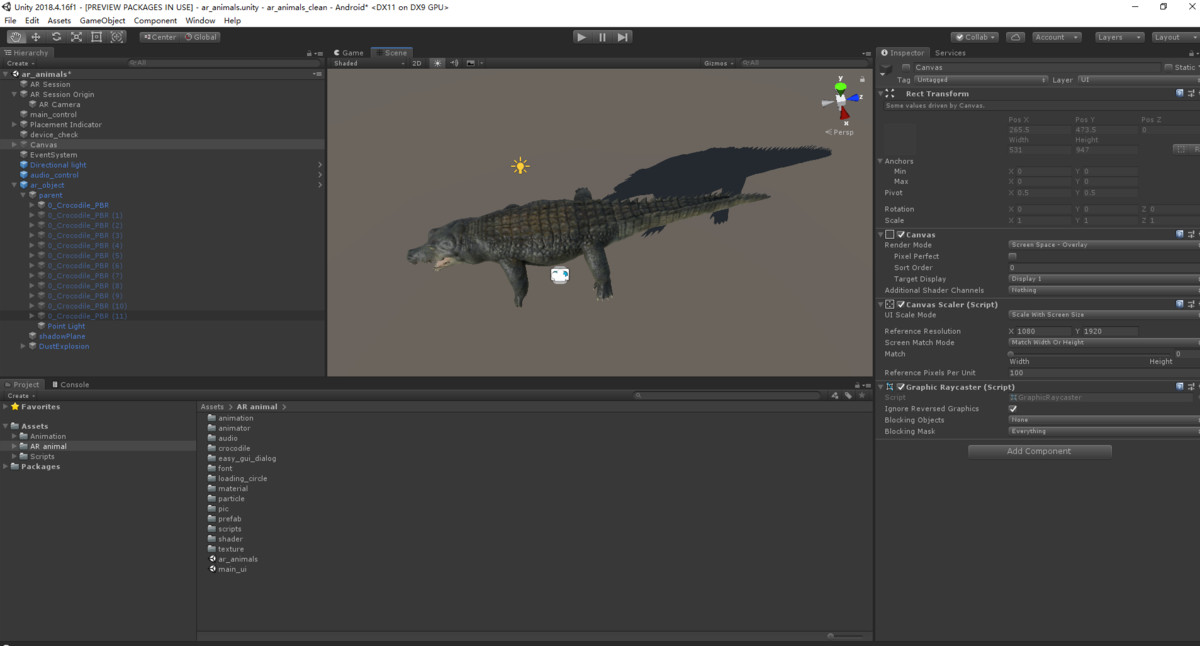 AR Animals - Complete Game Template
