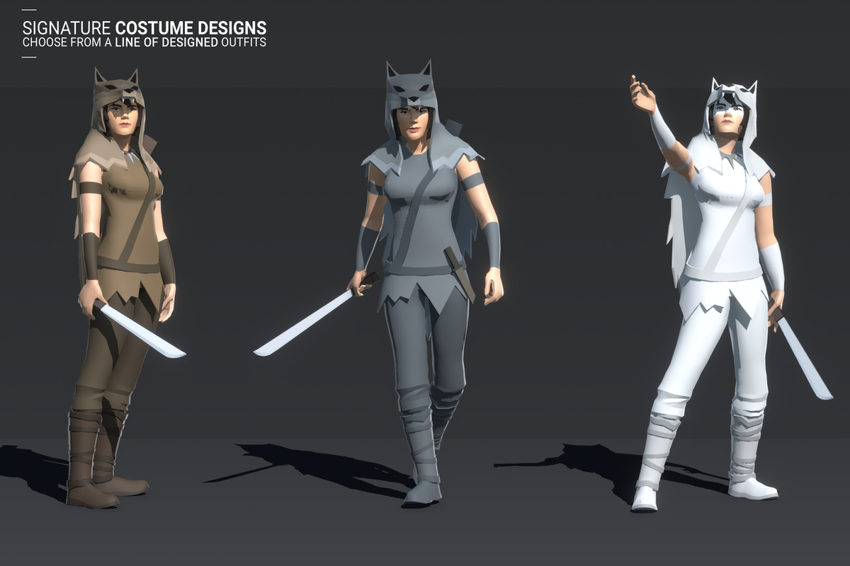 Polyquest Heroes: Warrior I Huntress