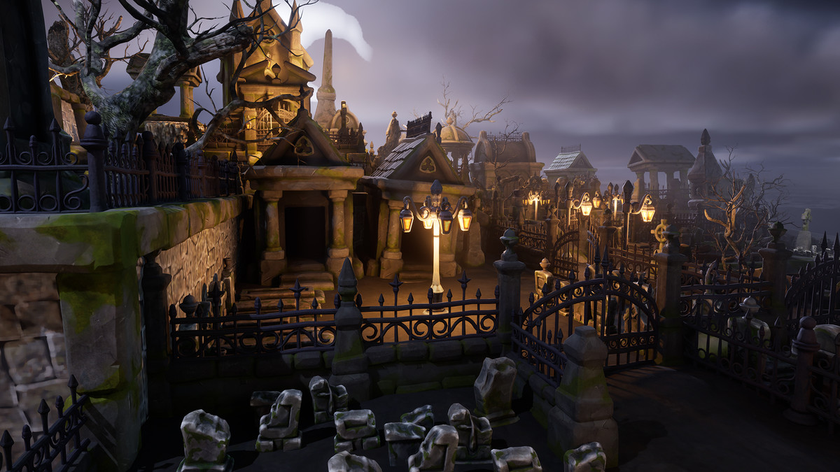 Stylized graveyard I