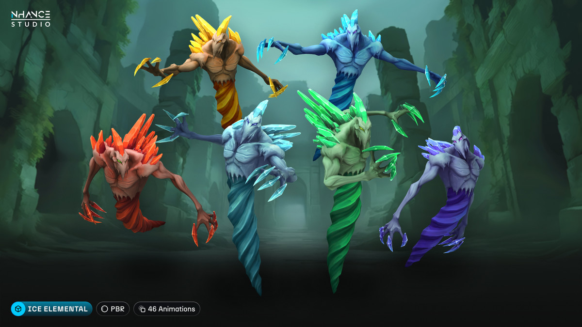 Stylized Fantasy Elementals Pack #4