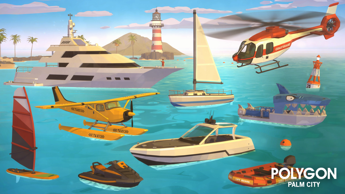 POLYGON - Palm City - Art by Synty