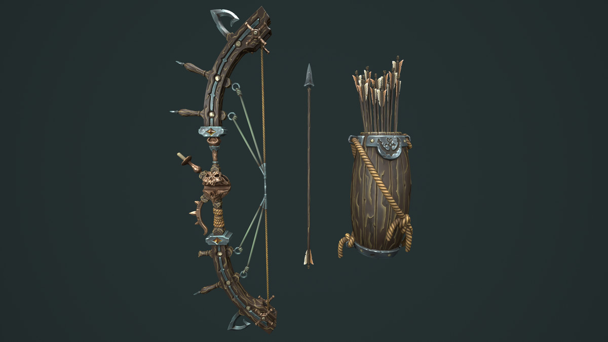 Pirate bow quiver arrow
