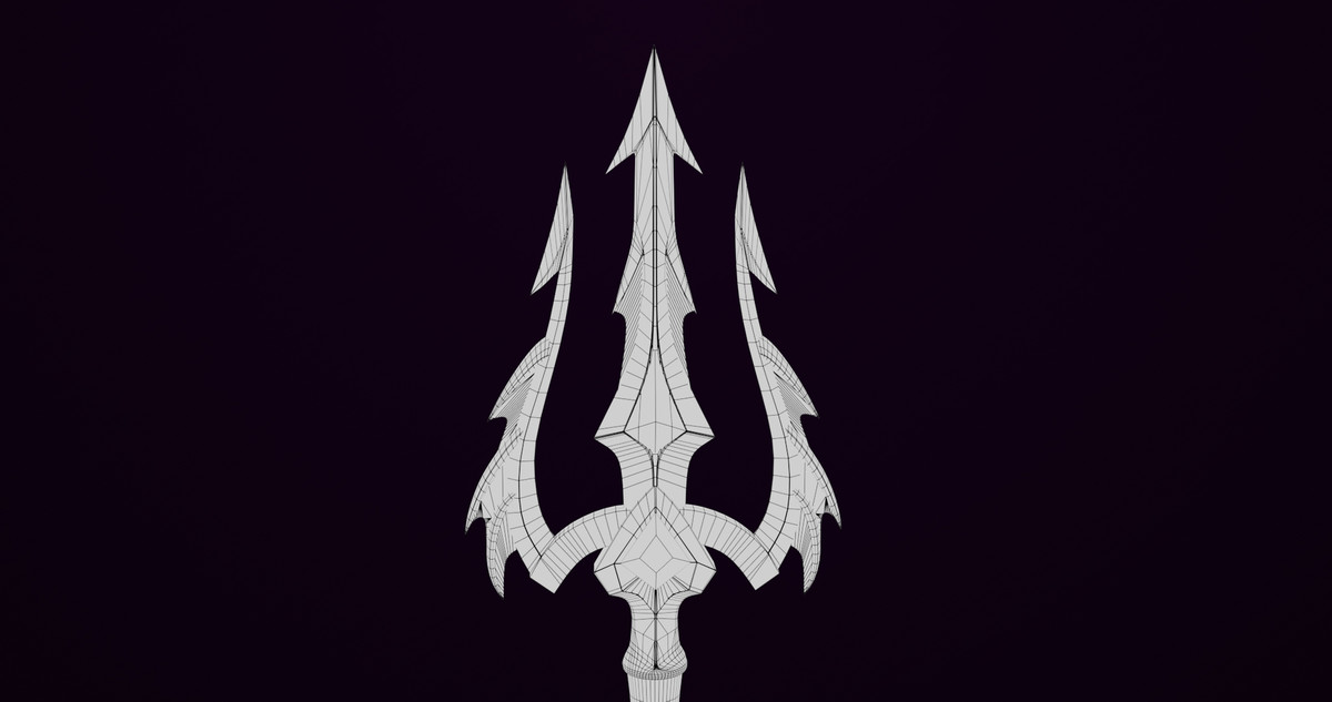 Fantasy Trident 01 URP HDRP Textures