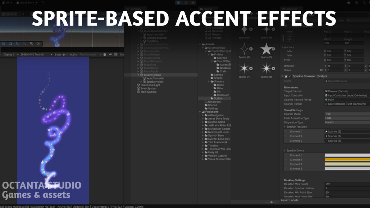 Touch Effect System: customizable VFX feedback for cross-platform input
