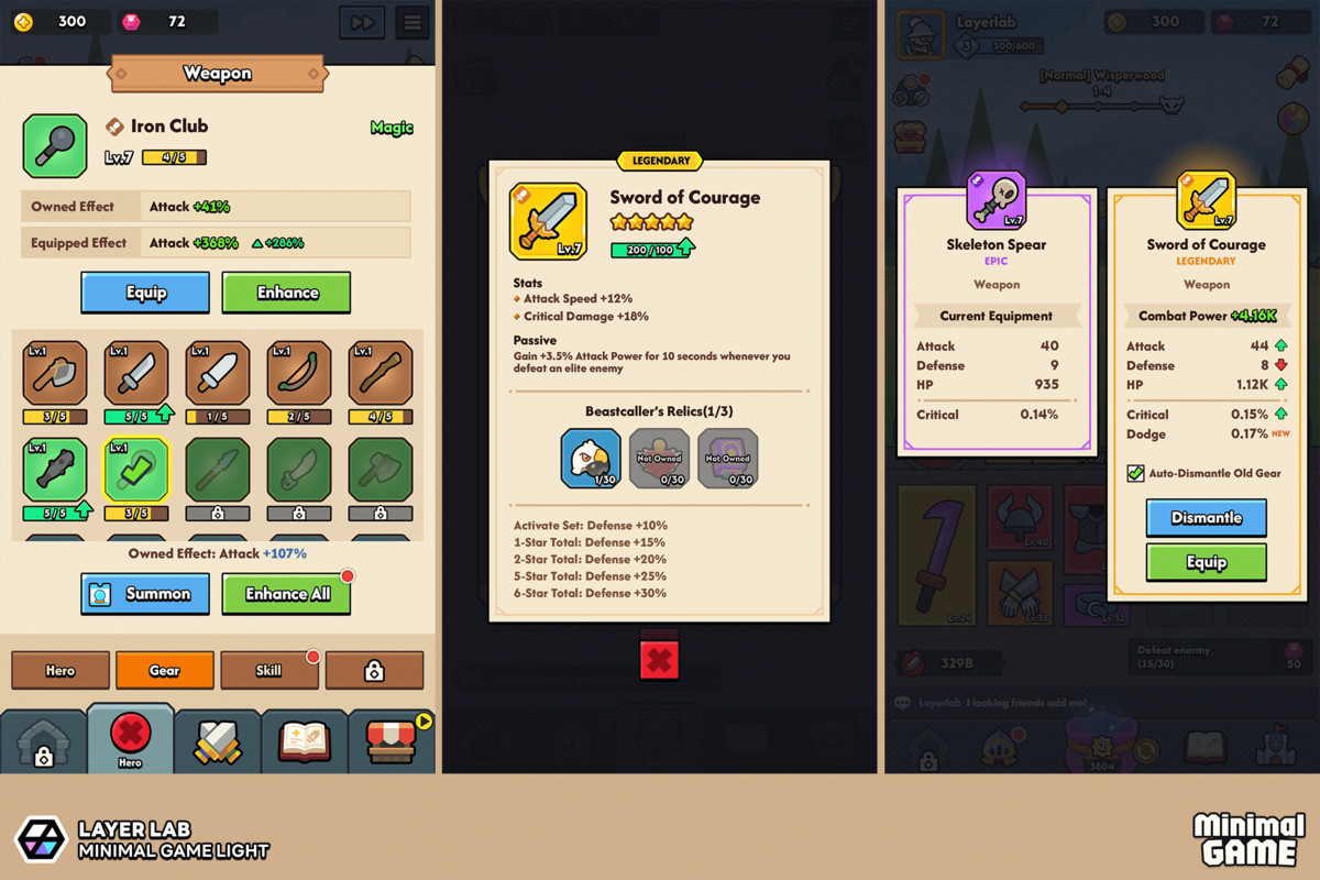 GUI Pro - Minimal Game Light(+PSD)