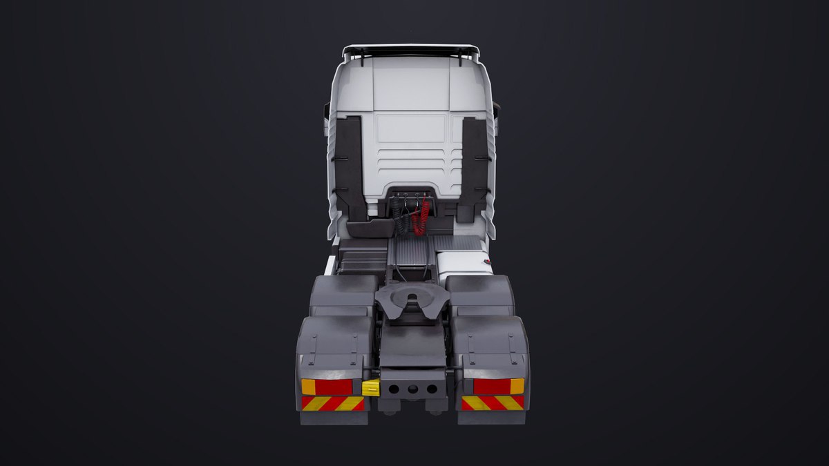 Heavy Truck 04 Chassis White URP HDRP Textures